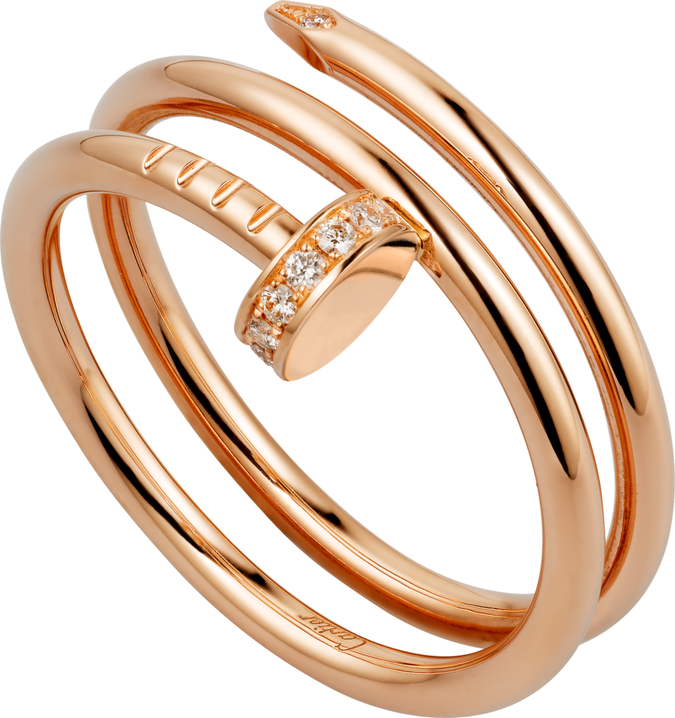 Juste un Clou ringRose gold, diamonds