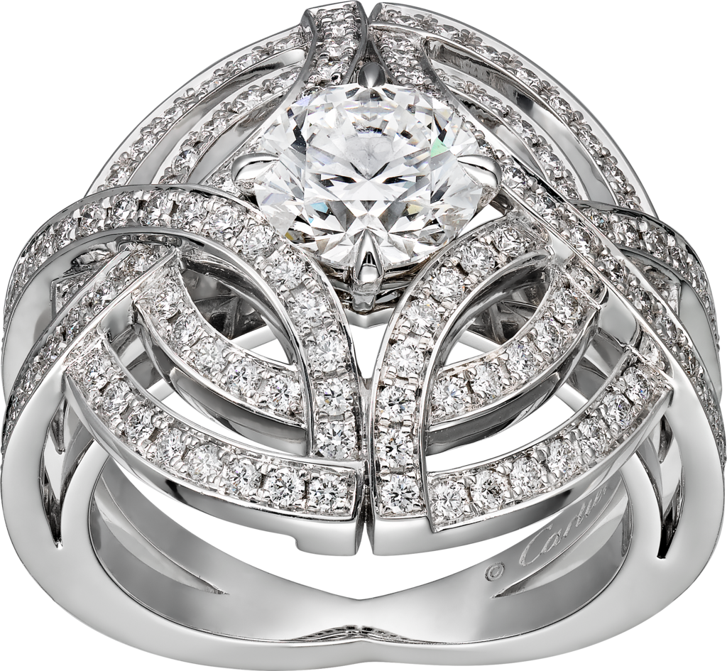 Galanterie de Cartier ringWhite gold, diamonds