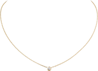 Cartier d'Amour necklace, large model Yellow gold, diamond