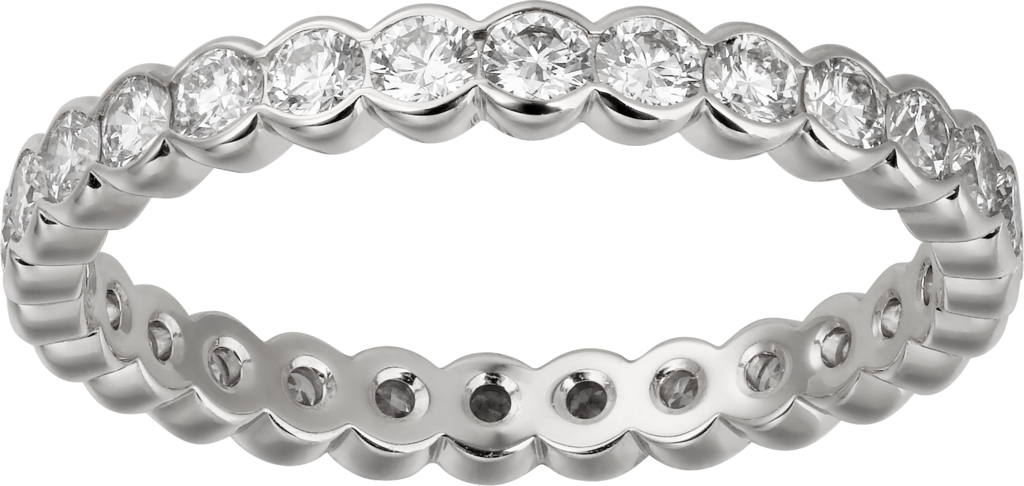 Broderie de Cartier wedding bandWhite gold, diamonds