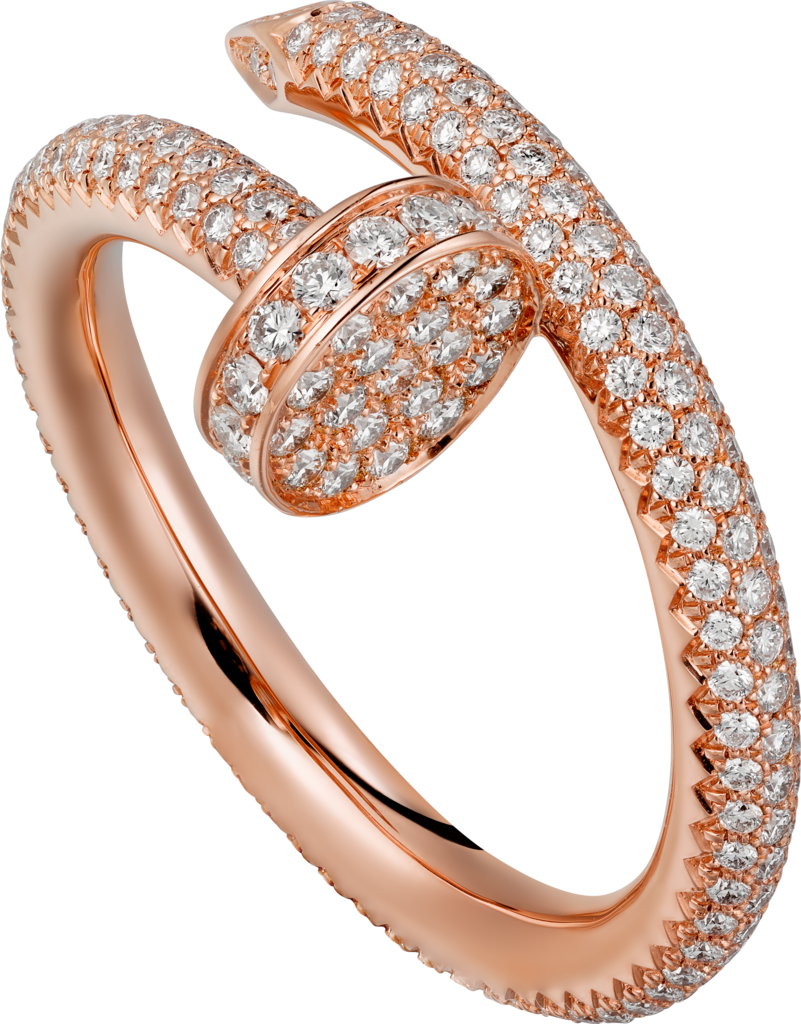 Juste un Clou ringRose gold, diamonds