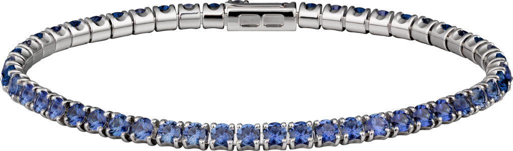 Essential Lines braceletWhite gold, sapphires