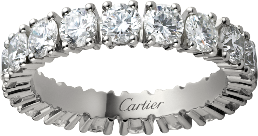 Cartier Destinée wedding ringPlatinum, diamonds