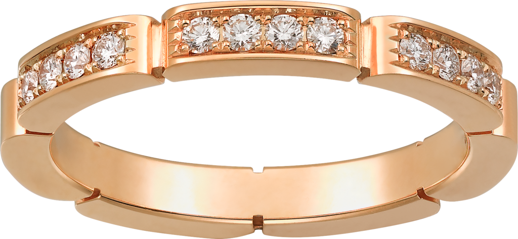 Maillon Panthère wedding ringRose gold, diamonds