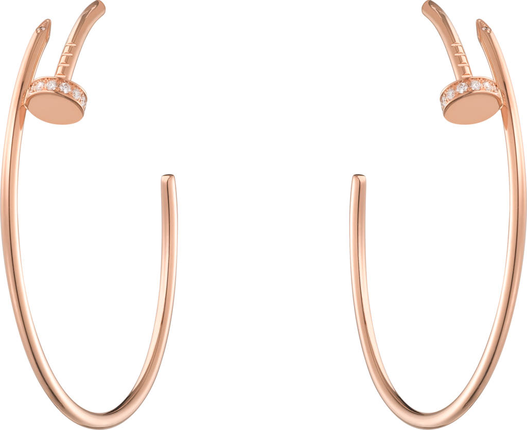 Juste un Clou earringsRose gold, diamonds