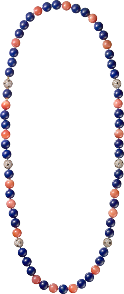 Panthère de Cartier necklaceYellow gold, lapis lazuli, agate, onyx, diamonds