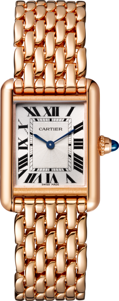 Tank Louis Cartier watchSmall model, hand-wound mechanical movement, rose gold