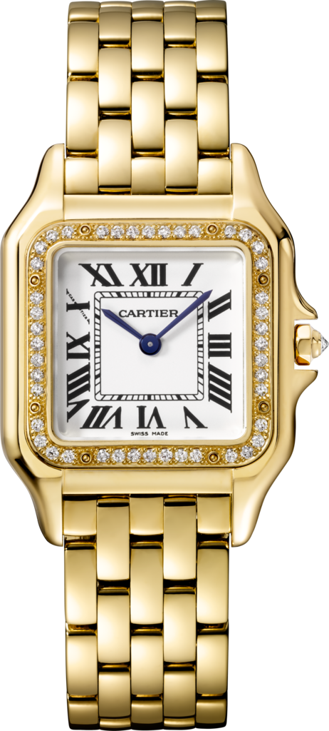 Panthère de Cartier watchMedium model, quartz movement, yellow gold, diamonds