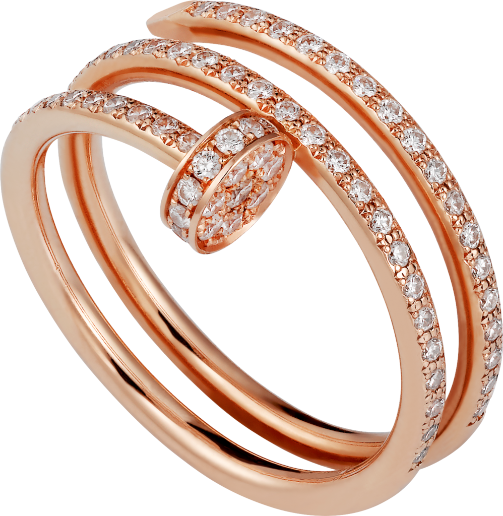 Juste un Clou ringRose gold, diamonds