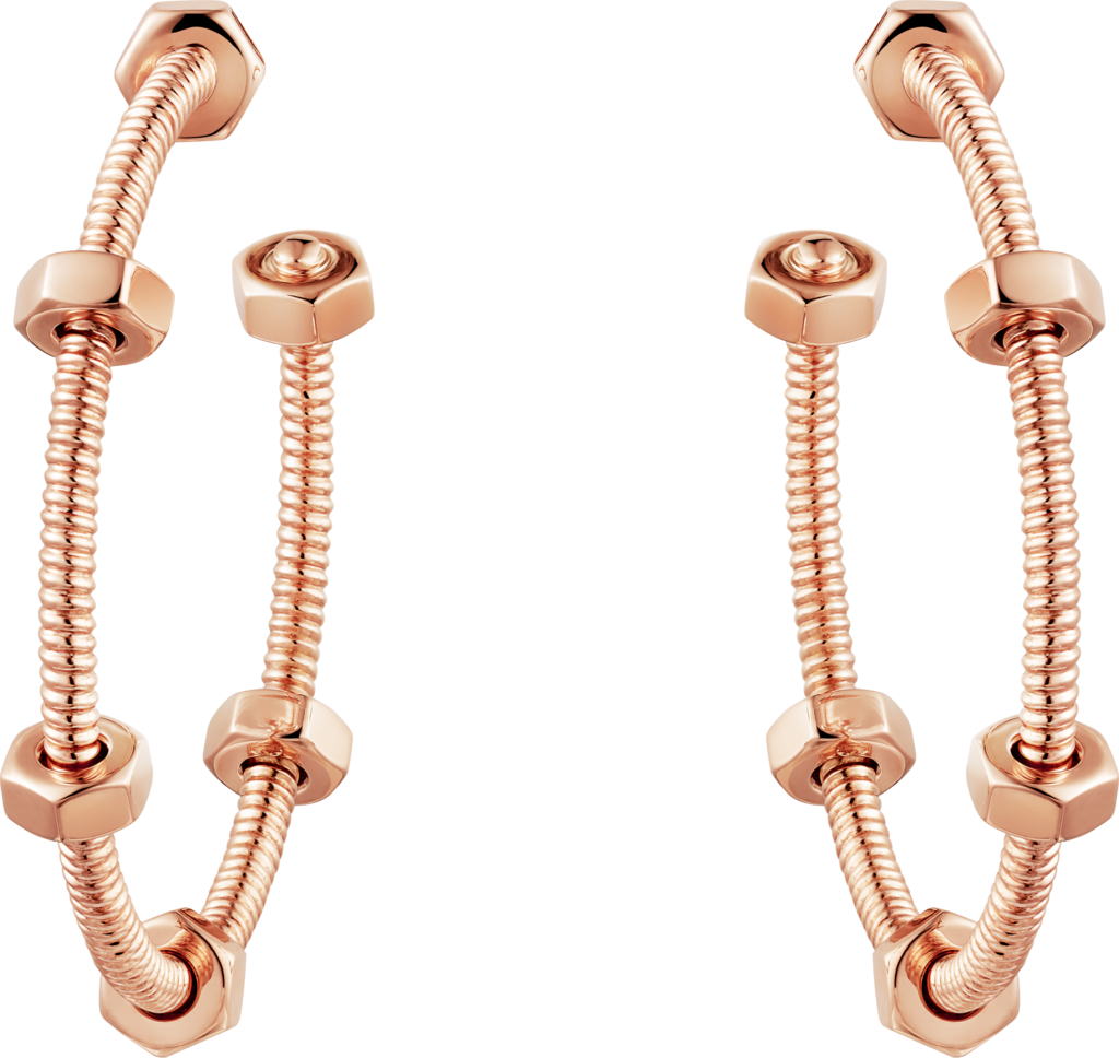 Ecrou de Cartier earringsRose gold