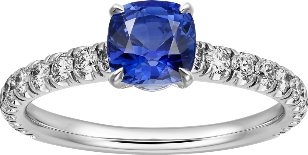 Solitaire 1895Platinum, sapphire, diamonds