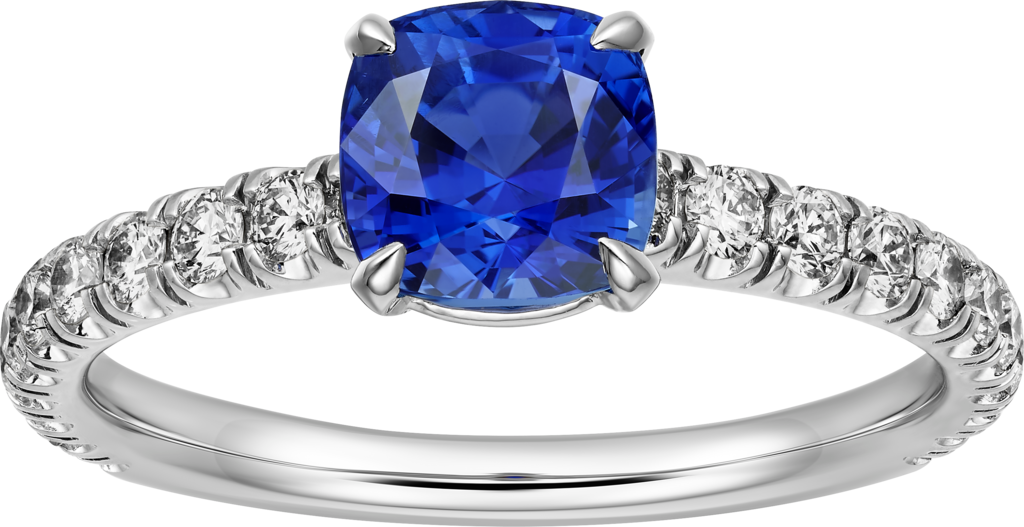 Solitaire 1895Platinum, sapphire, diamonds