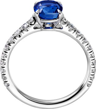 Solitaire 1895 Platinum, sapphire, diamonds