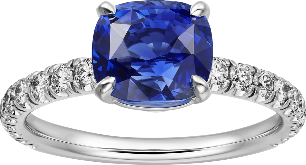 Solitaire 1895Platinum, sapphire, diamonds