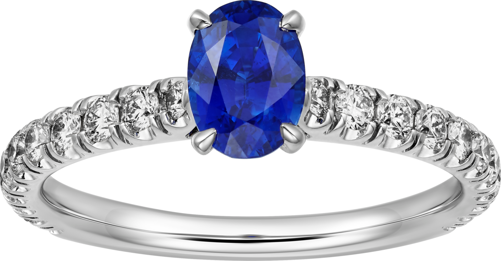 Solitaire 1895Platinum, sapphire, diamonds