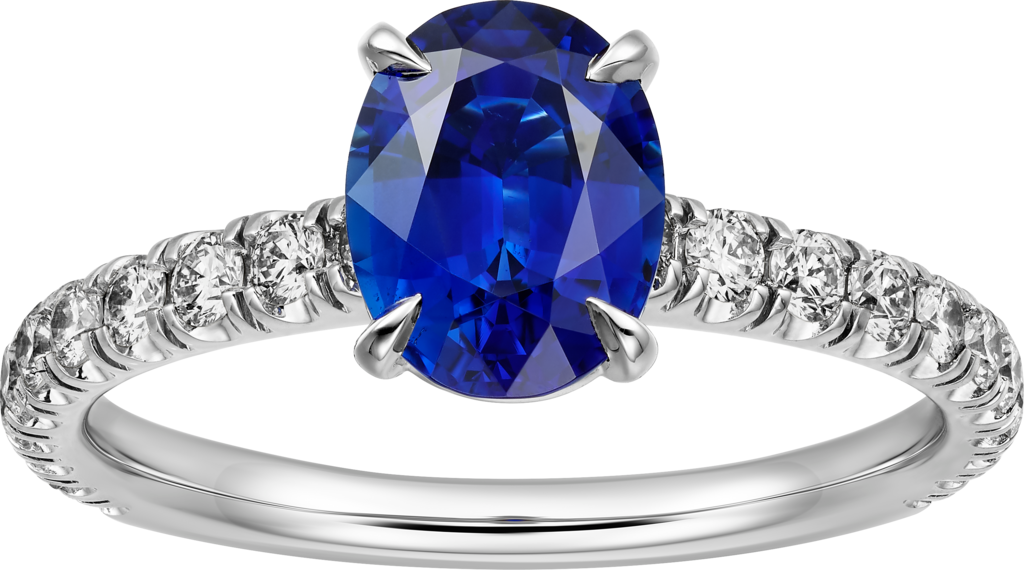 Solitaire 1895Platinum, sapphire, diamonds