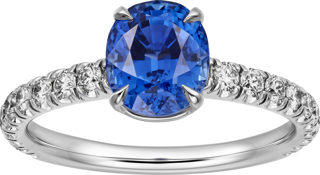 Solitaire 1895Platinum, sapphire, diamonds