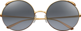 Panthère de Cartier sunglasses Champagne golden-finish metal, graduated grey lenses