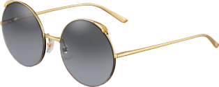 Panthère de Cartier sunglasses Champagne golden-finish metal, graduated grey lenses