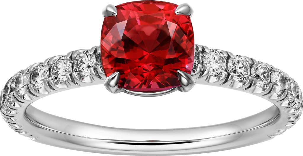 Solitaire 1895Platinum, rubies, diamond