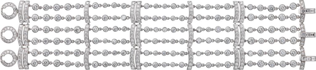 Pluie de Cartier braceletWhite gold, diamonds