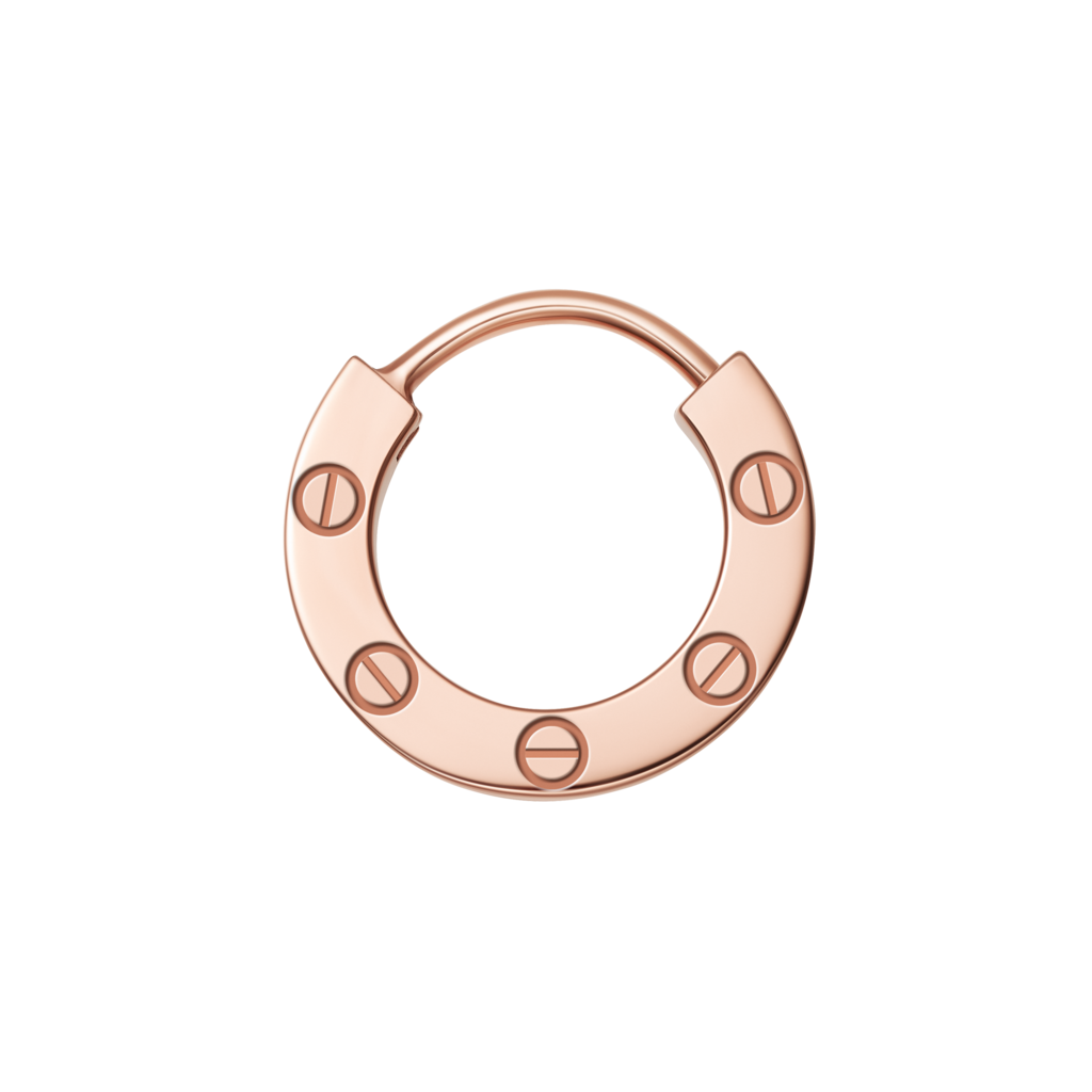 Love single earringRose gold