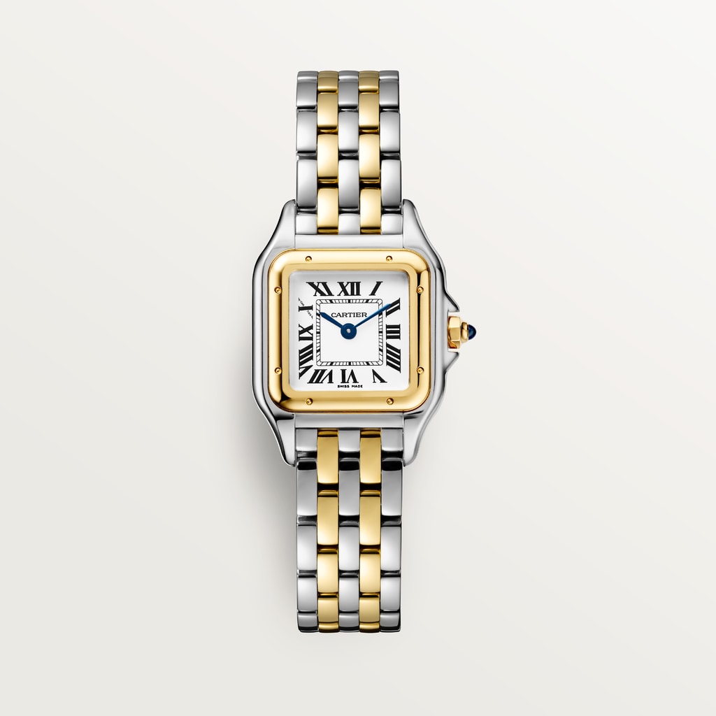 Panthère de Cartier watchSmall model, quartz movement, yellow gold, steel