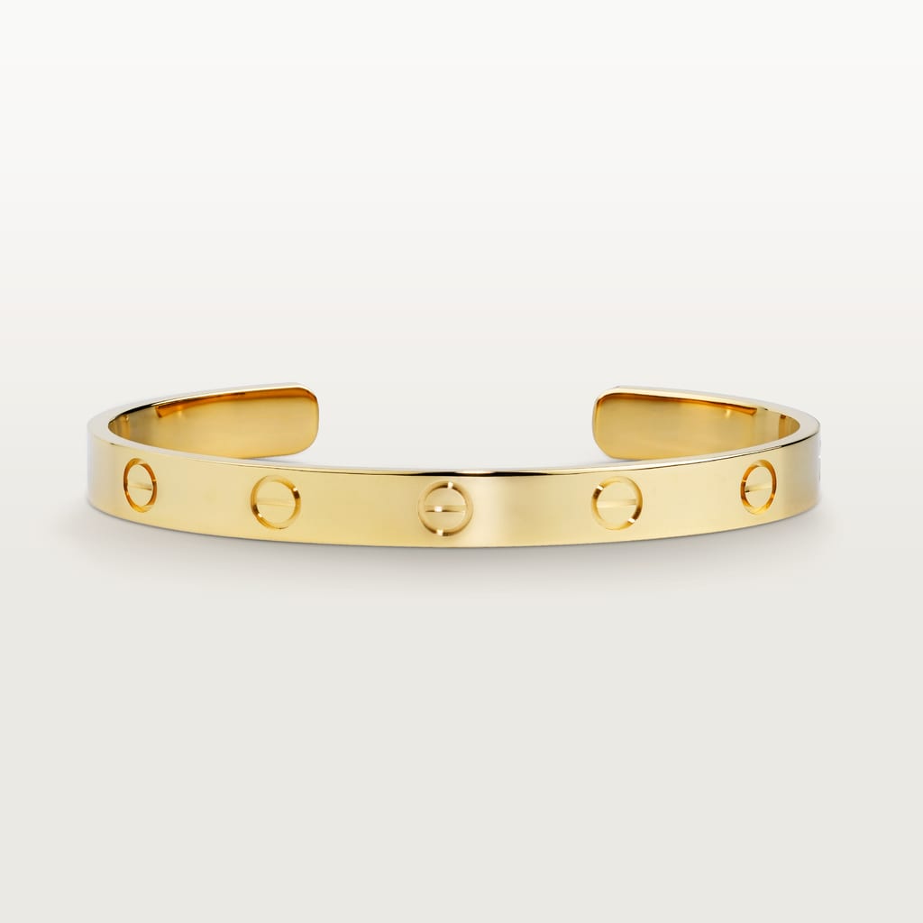 Love bracelet, open, classic modelYellow gold