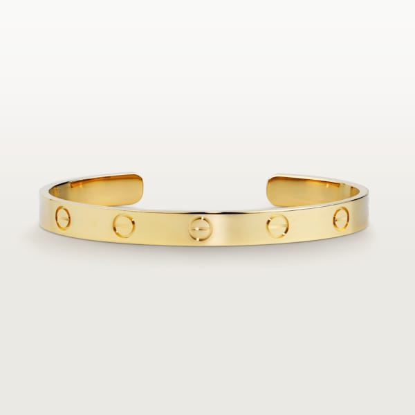 Love bracelet, open, classic model Yellow gold