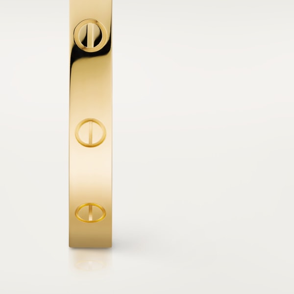 Love bracelet, open, classic model Yellow gold