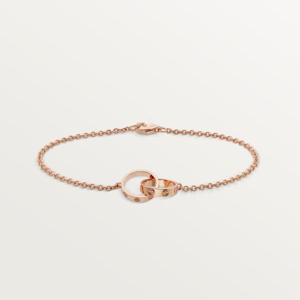 Love bracelet, on chain Rose gold