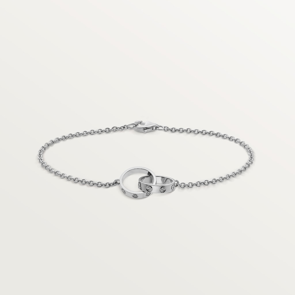 Love bracelet, on chainWhite gold