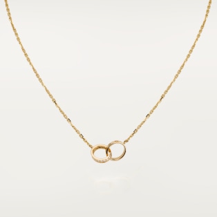 <span class='lovefont'>A </span> necklace, semi-paved Yellow gold, diamonds