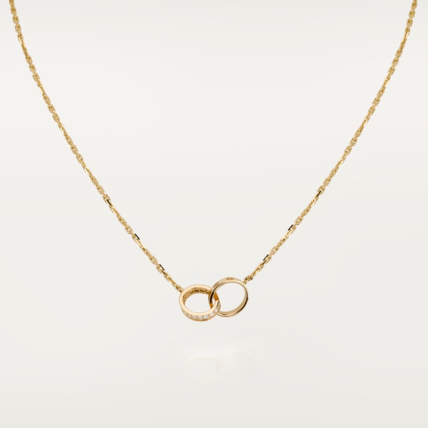 Love necklace, diamonds Yellow gold, diamonds