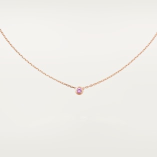 Cartier d'Amour necklace Rose gold, pink sapphire