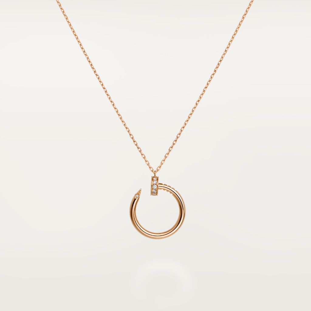 Juste un Clou necklace, diamondsRose gold, diamonds