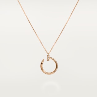 Juste un Clou necklace, diamonds Rose gold, diamonds