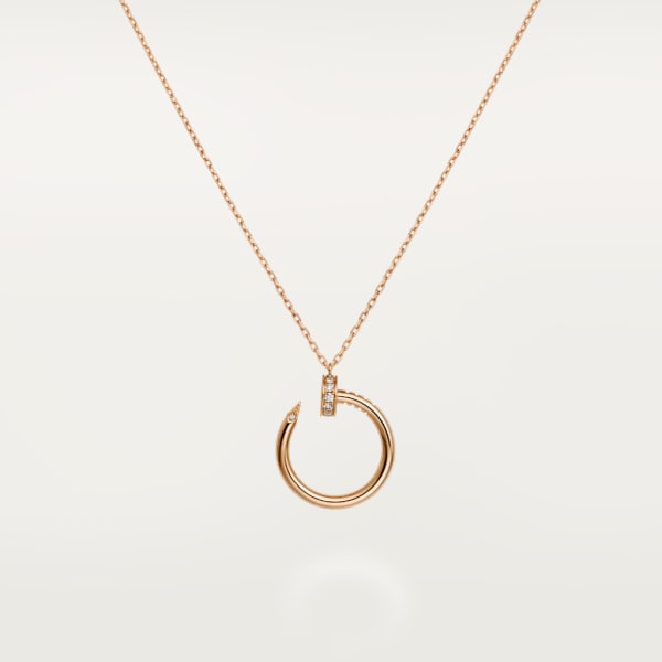 Juste un Clou necklace, diamonds Rose gold, diamonds