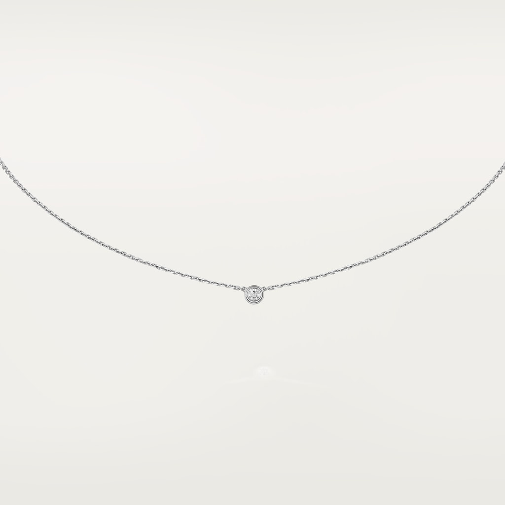 Cartier d'Amour necklace XSWhite gold, diamond