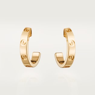 <span class='lovefont'>A </span> hoop earrings, small model Yellow gold