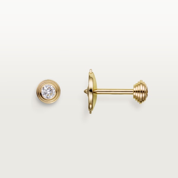 Cartier d'Amour earrings Yellow gold, diamonds