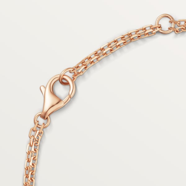 Love bracelet Rose gold, diamonds