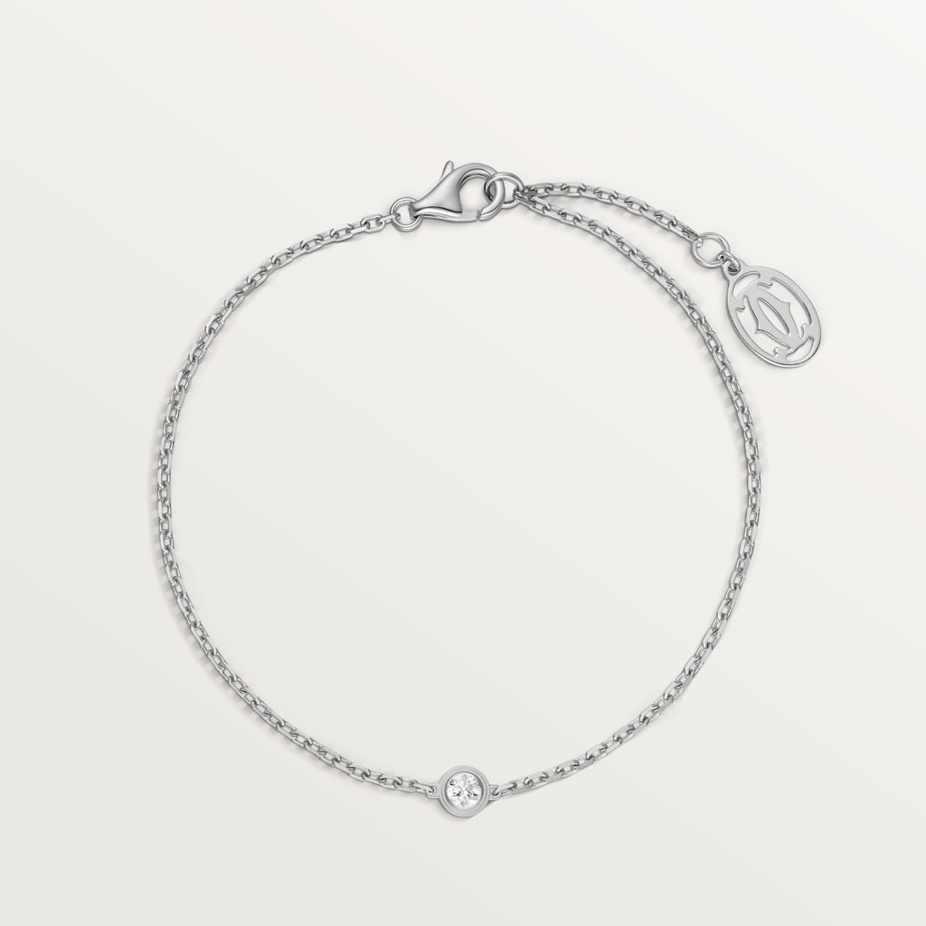 Cartier d'Amour bracelet XSWhite gold, diamond