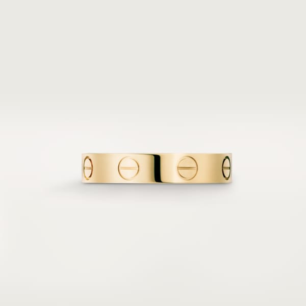 Love ring, small model Yellow gold