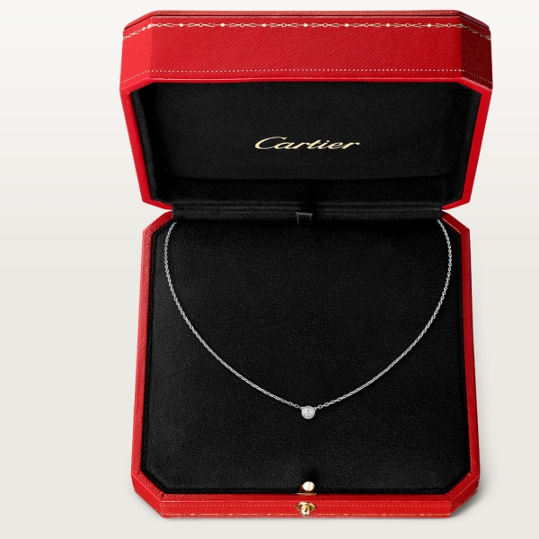 Cartier d'Amour necklace XS White gold, diamond