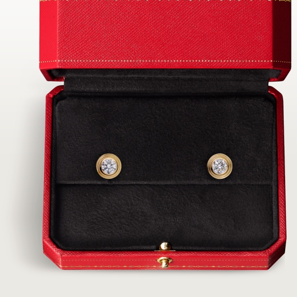 Cartier d’Amour earrings, small Model Yellow gold, diamonds