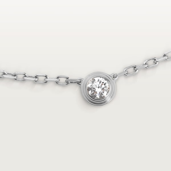 Cartier d'Amour necklace, small model White gold, diamond