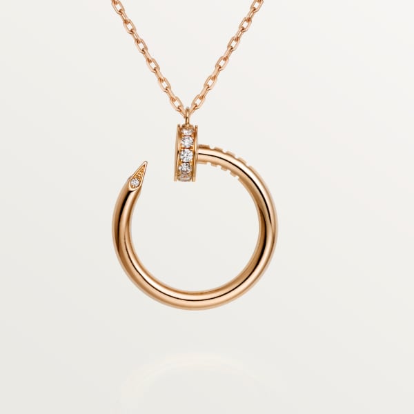 Juste un Clou necklace Rose gold, diamonds