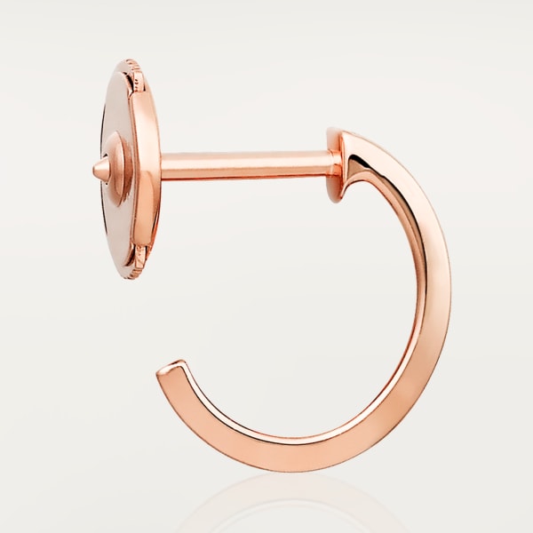 Love hoop earrings, small model Rose gold