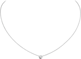 Cartier d'Amour necklace, small model White gold, diamond